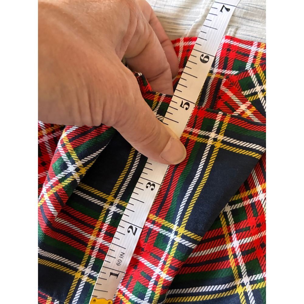 J.Crew Re-Imagined Womens Med Navy Red Tartan Plaid Cotton Turtleneck AT787 - Picture 8 of 12
